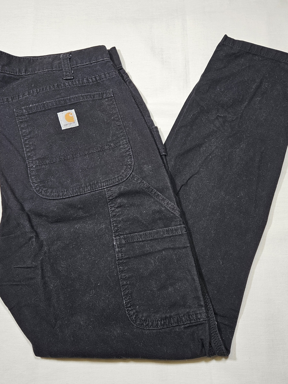 Carhartt Women's Black Slim Fit Crawford Canvas Utility Pants Size 12 Regular